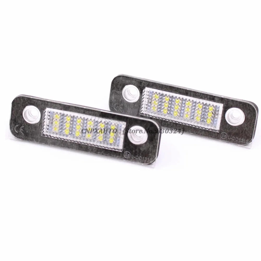 2 шт. без ошибок 18SMD светодиодный номерной знак для Ford Fiesta Fusion Mondeo Xenon White|license plate