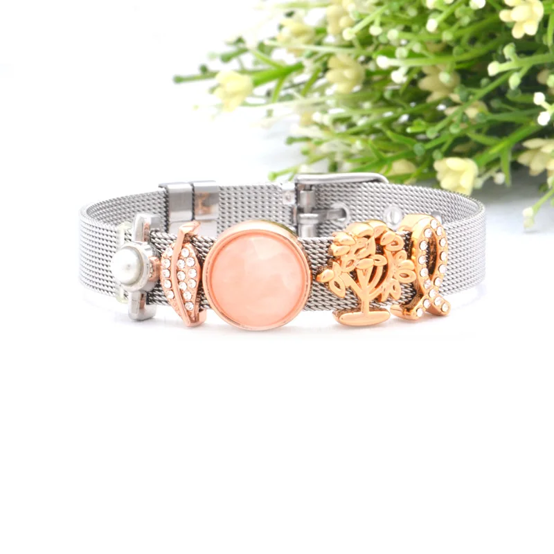 Винни Дизайн Ювелирные изделия серебряного цвета розовое золото сетка Хранитель