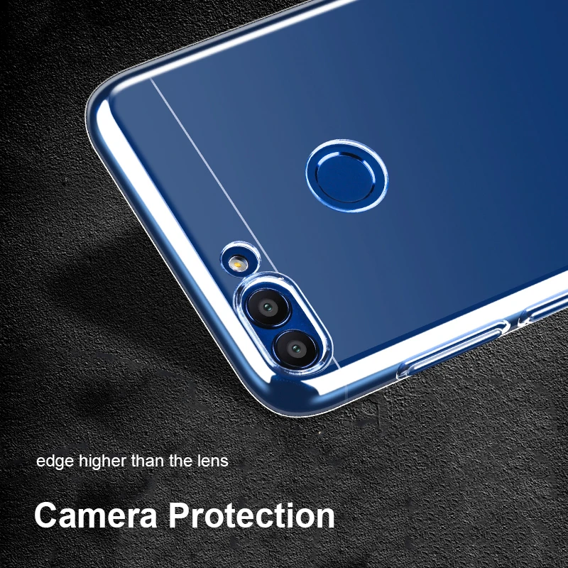 Чехол для Huawei P Smart /Enjoy 7s тонкий прозрачный силиконовый чехол премиум-класса из