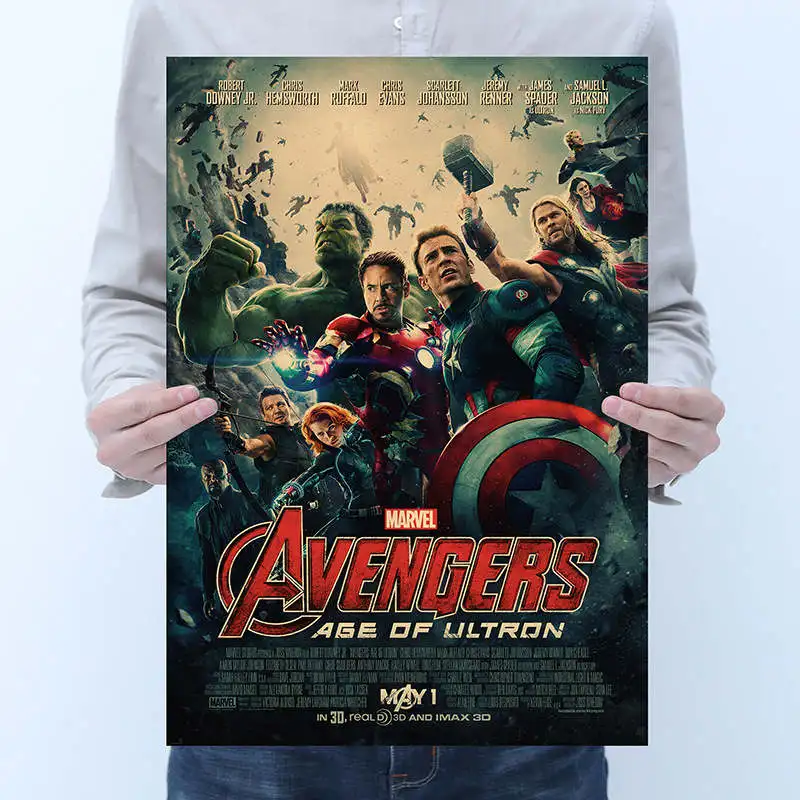 style 13 Марвел Супергерои постеры с фигурами винтажные для стен новые Marvel Мстители эндгейм Железный человек Бэтмен Супермен плакаты и принты - Цвет: style 13