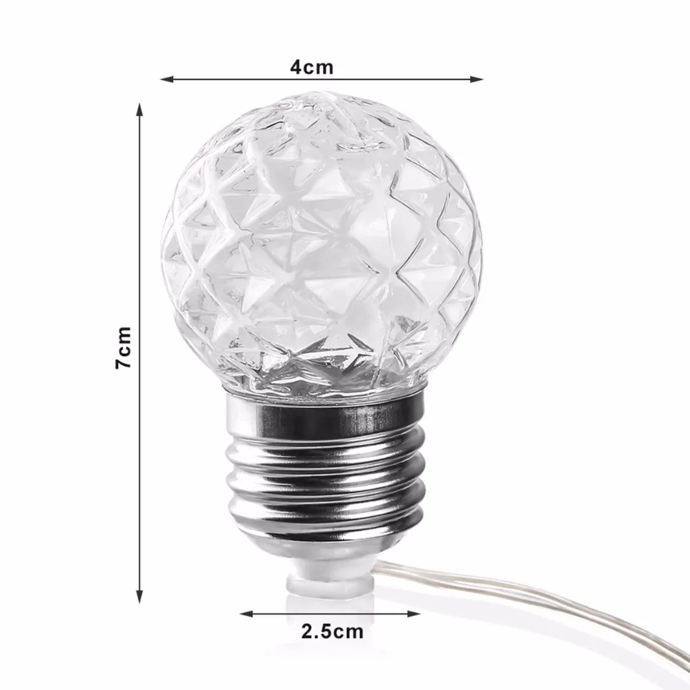 3.8m Waterproof 10 LED String Light Solar Power Pineapple Shape Hanging Lighting Bulb Patio Christmas Wedding Party Decoration | Дом и сад