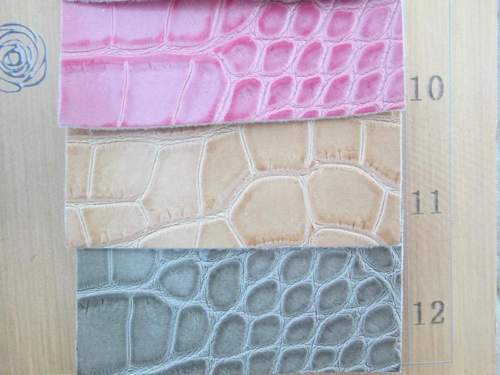 Ткань из искусственной кожи синтетическая кожа 12 цветов текстиль для сумки и