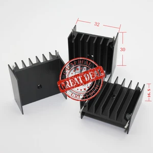 Бесплатная доставка 100 шт. высококачественный алюминиевый радиатор 30*32*16,5 мм TO-3P радиатор TO-247 алюминиевый радиатор с штифтом