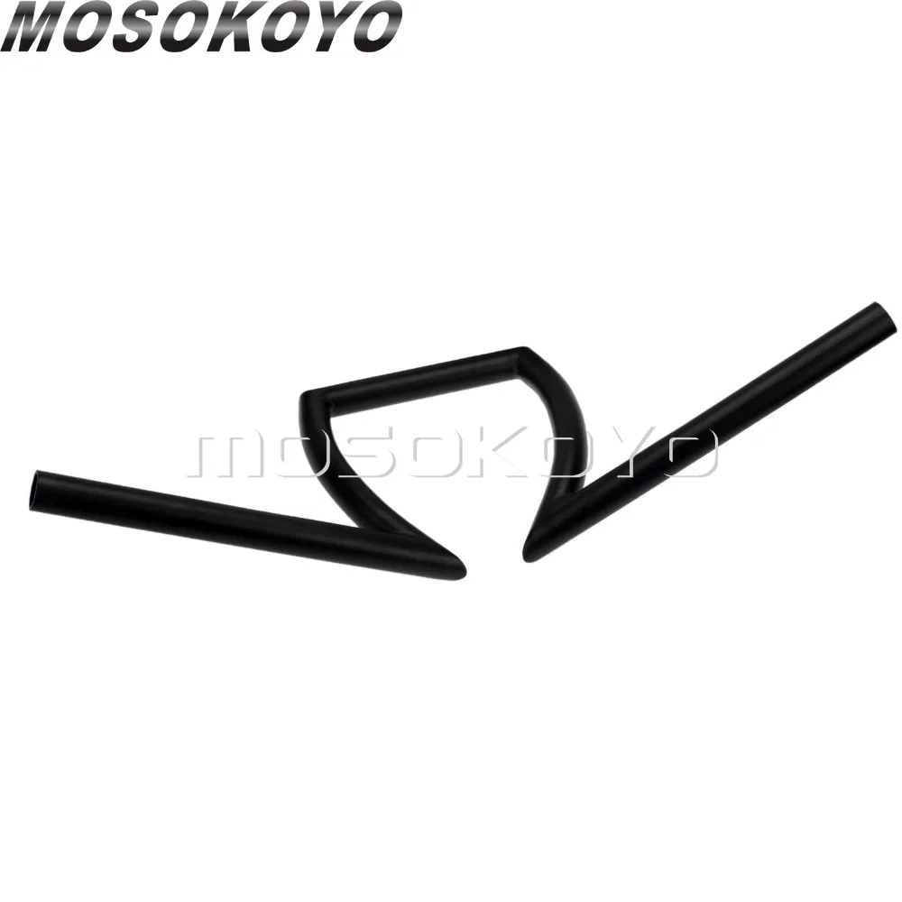 25 мм Z бар мотоцикл Кафе Racer 1 &quotчерный Drag Bar 23&quot Wide 8 &quotRise 6 5&quot вытяжной руль для