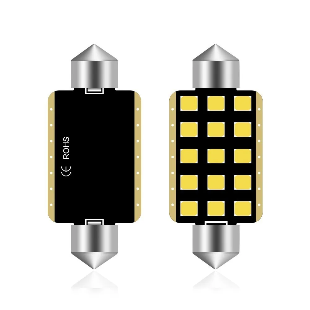 1 шт. светодиодный гирлянда для салона автомобиля 41 мм C5w 2835 Chipsets алюминиевый CanBus