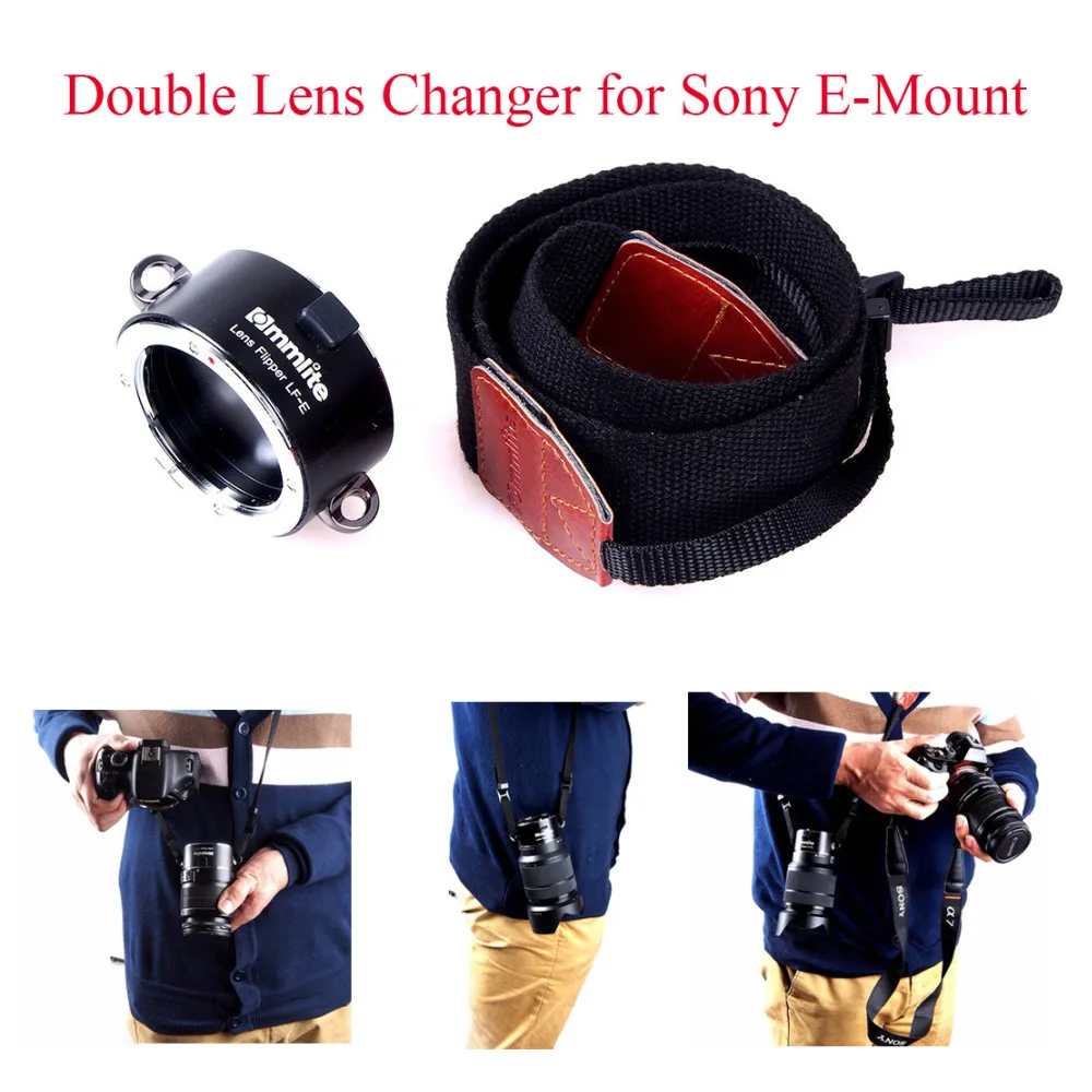 Commlite CM-LF-S CoMix держатель для объектива с двойным объективом для sony E-Mount