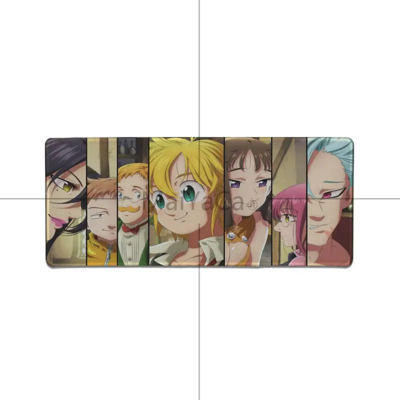 Lock Edge 30x80cm MaiYaCa Nanatsu no Taizai The Seven Deadly Sins японский аниме Настольный коврик для мыши игровая мышь подкладка для коврика для ноутбука ноутбук Настольный коврик - Цвет: Lock Edge 30x80cm