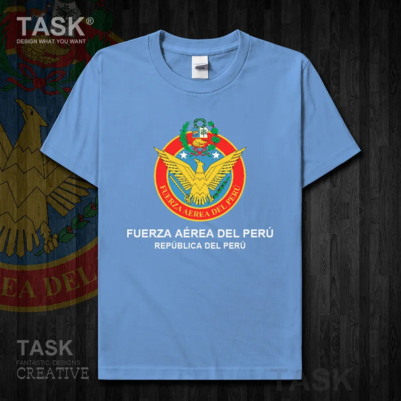 Перуанская летняя модная футболка Air Force Peru PE PER country новые мужские футболки с