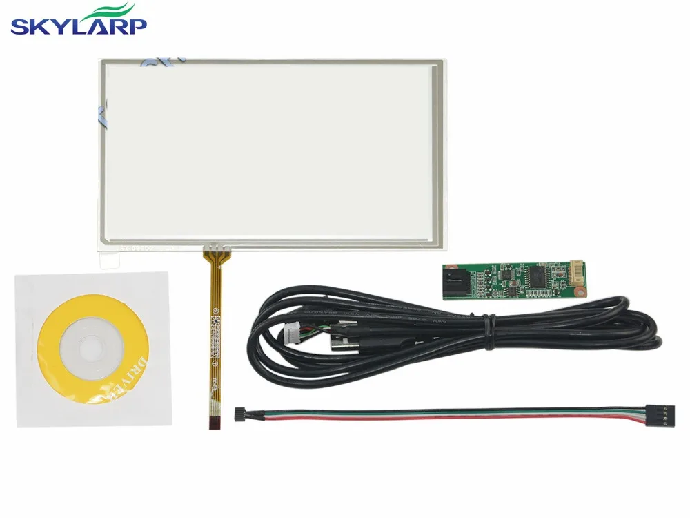 New 6.2 Inch 4 Wire Resistive Touch Screen USB Controller for LCD HSD062IDW1 A00 A20 touch panel Glass Free shipping | Компьютеры и