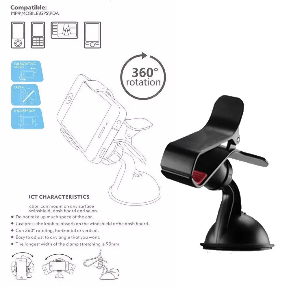 Новинка 2019 модный автомобильный держатель крепление на приборную панель для