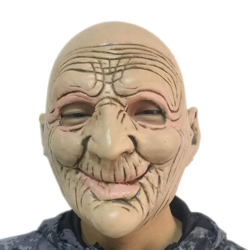 Латексная Маска для взрослых забавные смайлики Хэллоуина взрослых|old man latex mask|mask