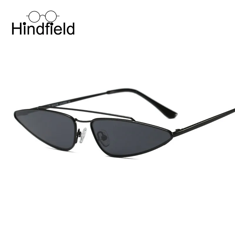 Hindfield 2018 небольшой кошачий глаз Солнцезащитные очки для женщин Для из металла