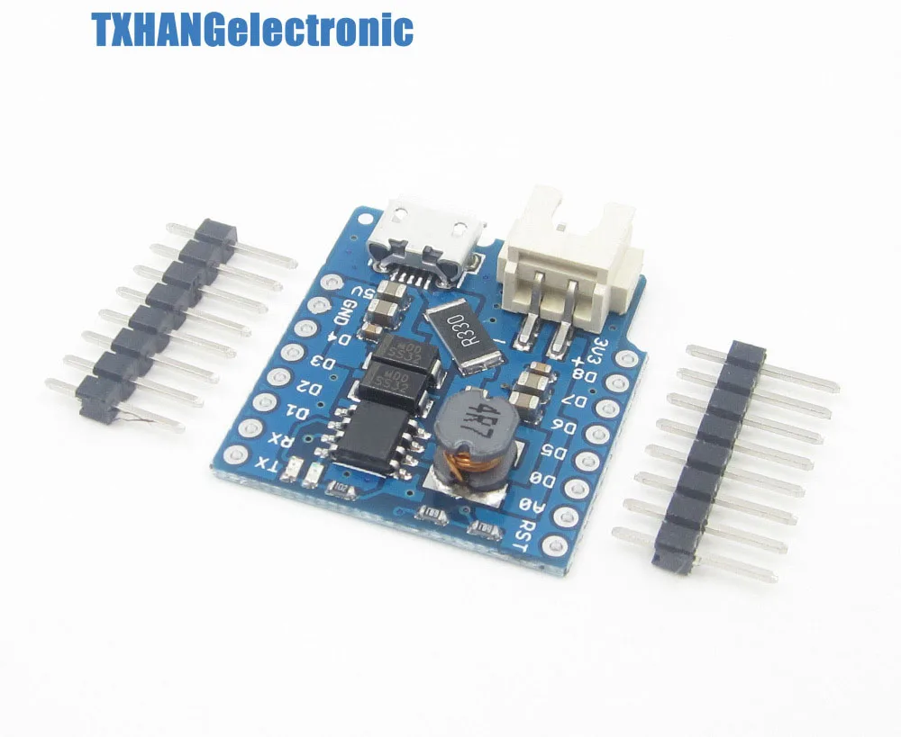 Защита аккумулятора для WeMos D1 mini зарядка одной литиевой батареи и усиление