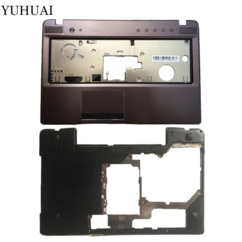 Новый для Lenovo Z570 Z575 клавиатура ободок рук верхний чехол/ноутбук Нижняя база чехол