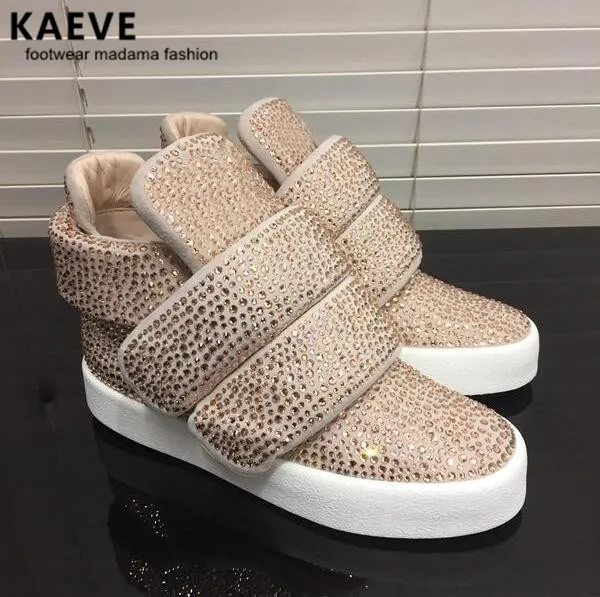 Мужские кроссовки со стразами 2019 Kaeve дизайнерская обувь на плоской подошве