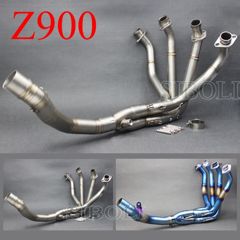 Z900 Motorcycle Exhaust Muffler Modified 51mm Inlet Front Pipe Slip-On For KAWASAKI | Автомобили и мотоциклы