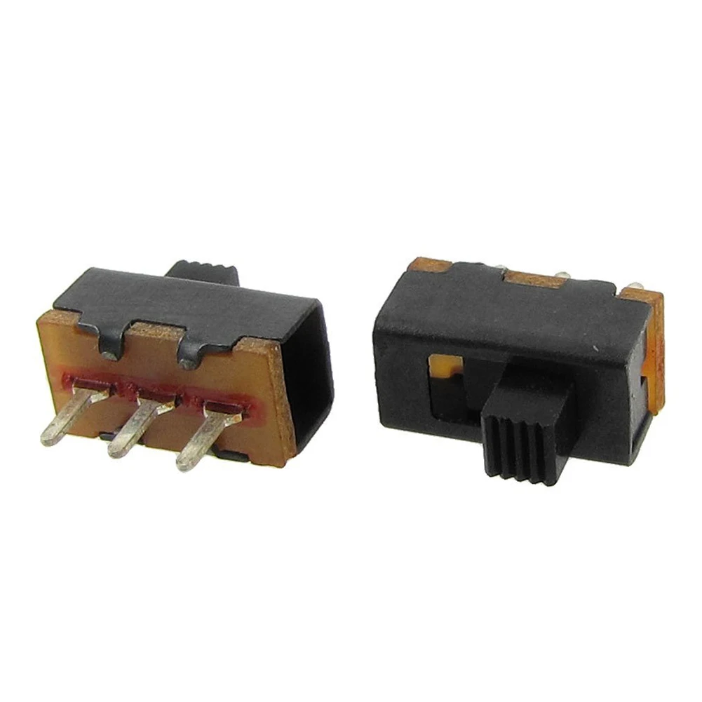 50x2 положения 1P2T SPDT 3 Pin PCB Панель Крепление Мини Вертикальный скользящий