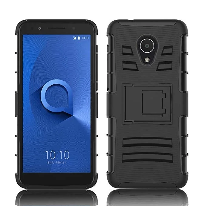 Прочный Чехол-кобура с зажимом для ремня для Alcatel 1X Evolve Tetra Alcatel 7, пластиковый чехол с подставкой