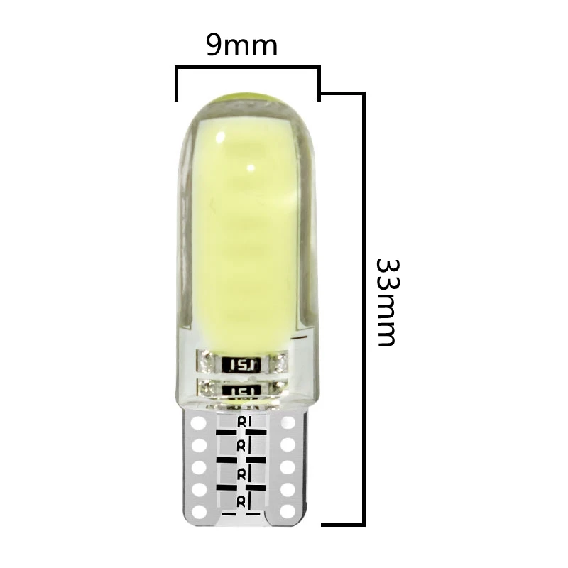 Новый T10 W5W силиконовый чехол 12 чипов COB LED Автомобильный внутренний купол свет WY5W