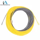 Резак для ловли нахлыстом Maximumcatch, 100 футов, 4-8wt, двусторонняя плавающая леска с 2 сварными петлями