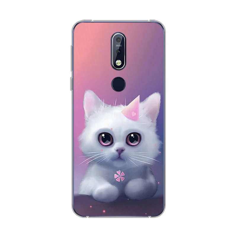 Ciciber для Nokia 8 7 1 6 5 3 2 Plus 9 PureView чехол телефона X7 X6 X5 X3 мягкий TPU милый кот с животными |