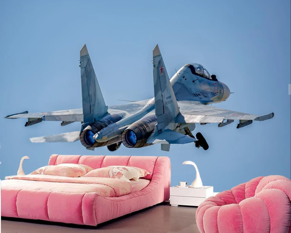 Papel де самолет фото обои гостиная диван ТВ стены спальни для ресторана Бар Кафе