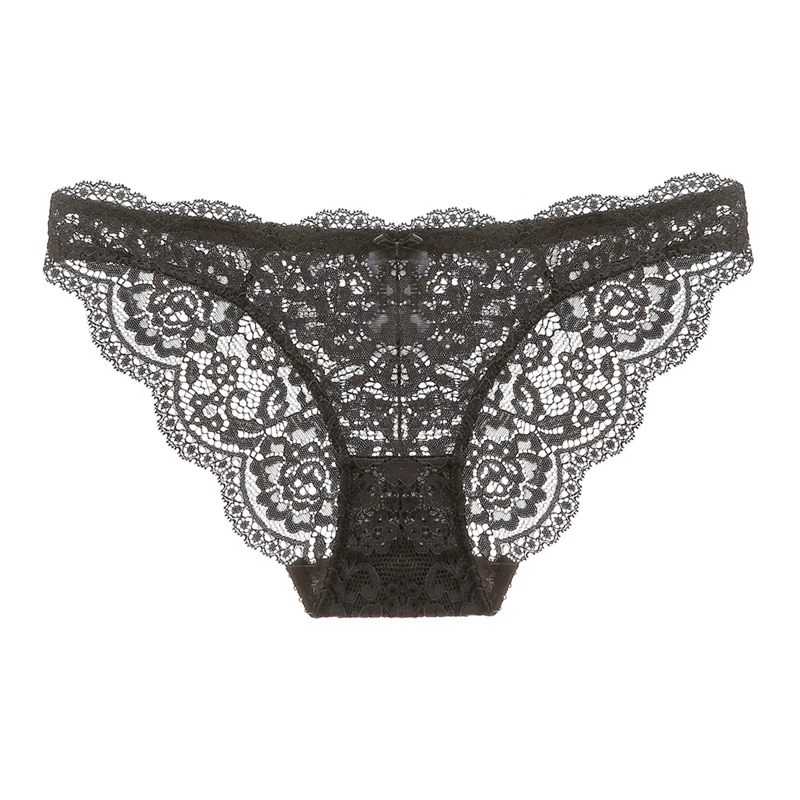 Комплект женского нижнего белья кружевной бюстгальтер с глубоким вырезом и