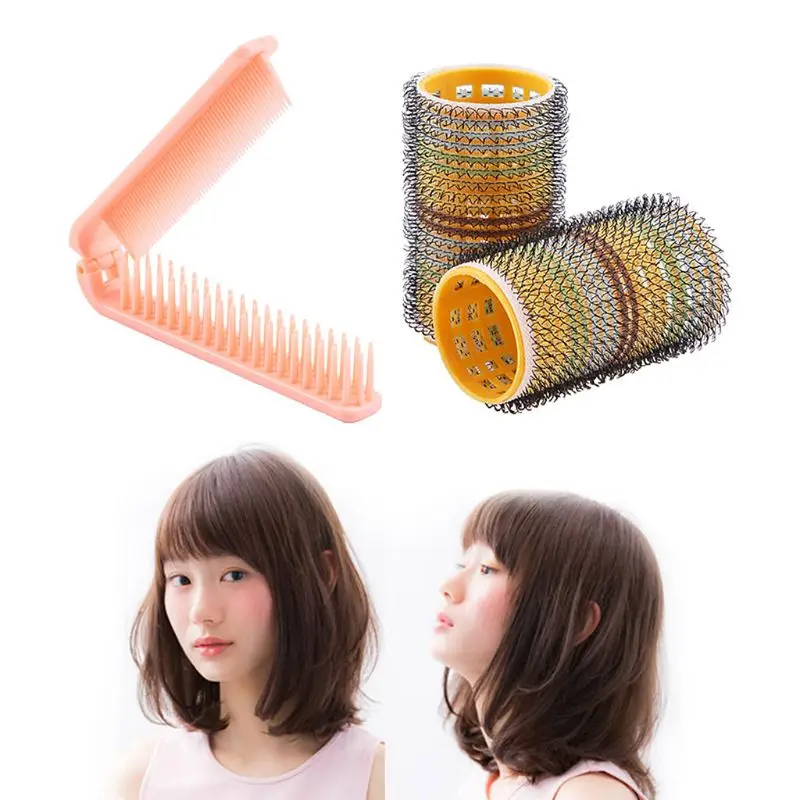 4 шт./компл. Мода DIY бигуди для волос инструмент парикмахерских портативная прямая