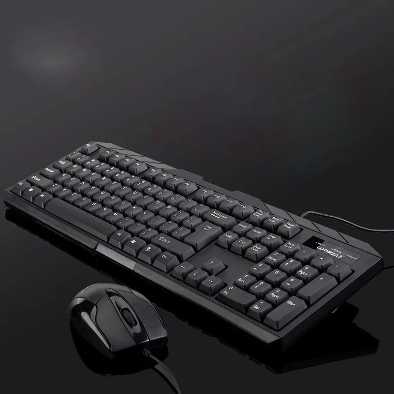 USB Проводная клавиатура и мышь комбинированный костюм J19T Эргономика водостойкая+ 1000 dpi игровая мышь набор для ноутбука PC
