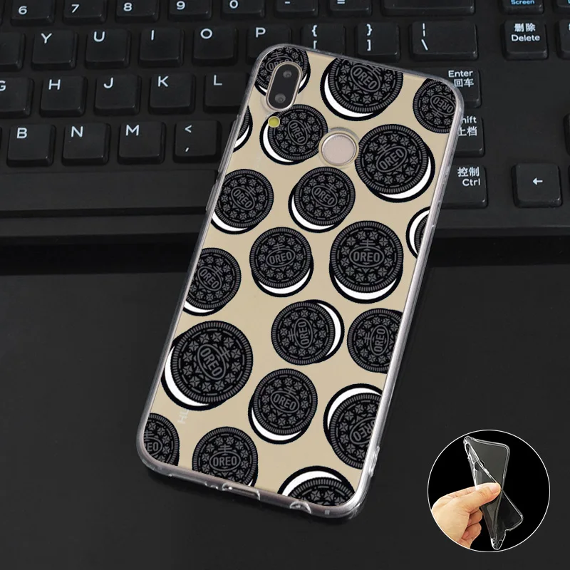 DREAMFOX L032 пончики любовь конфеты торт Мягкий ТПУ силиконовый чехол для huawei Honor 6A 6C 7X9