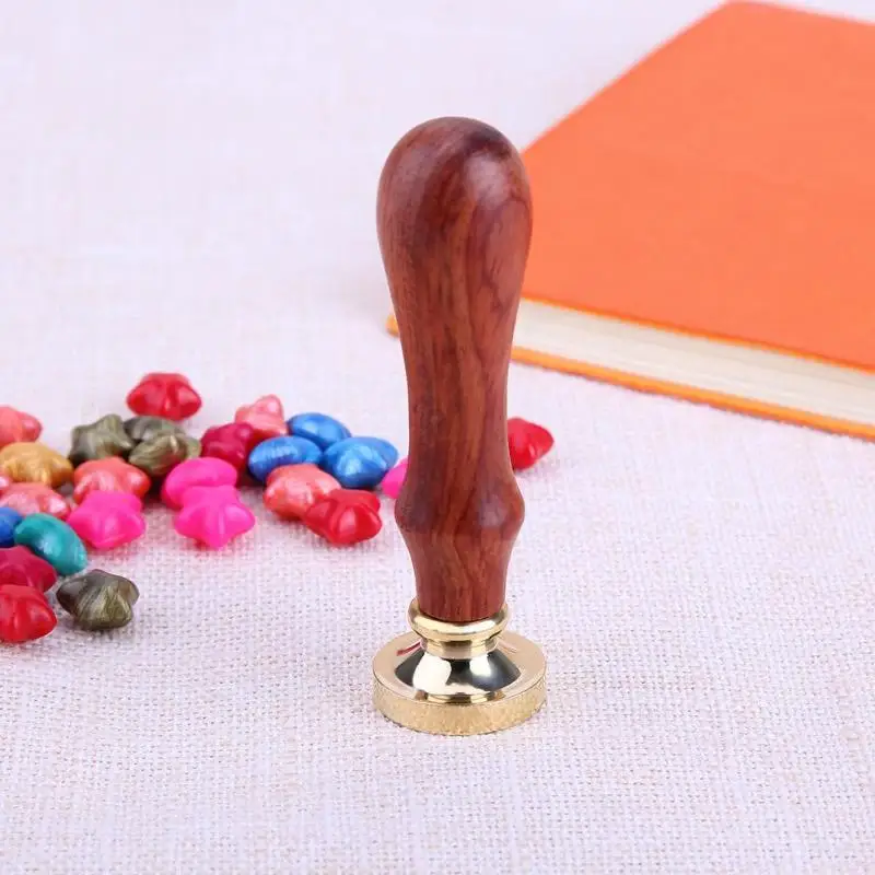 DIY ретро деревянные штампы ручки из бука узор короны таможенная буква воск