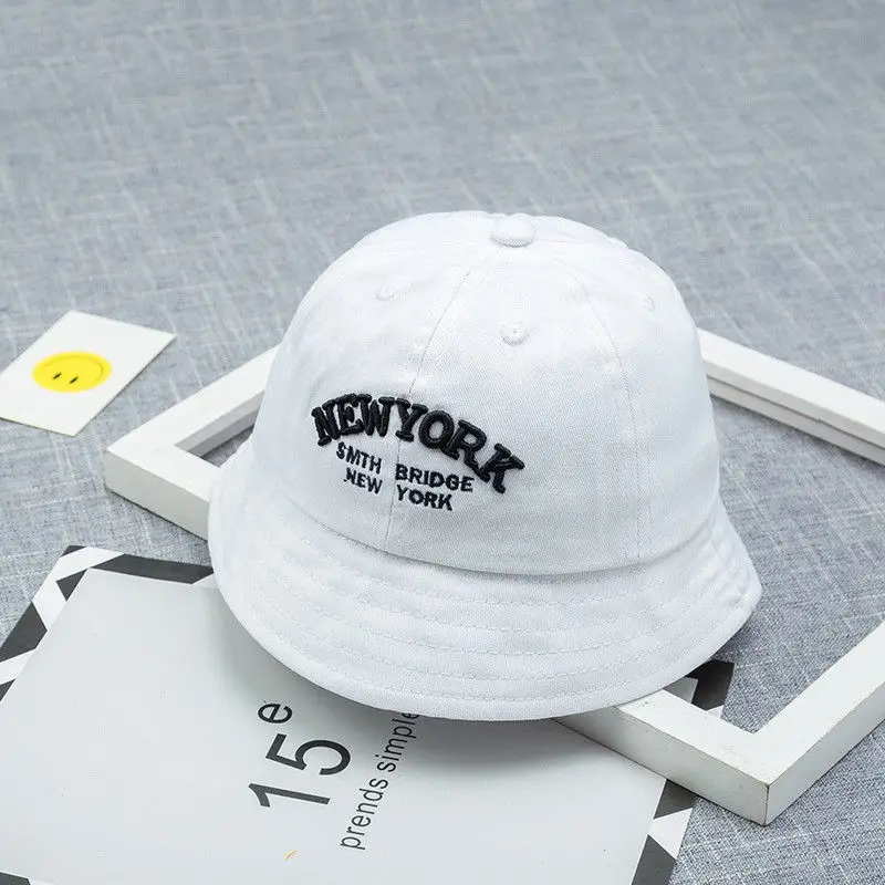 Bnaturalwell New Cotton Baby Summer Hat Children Panama Kids Letter Cap Sun Bucket Hats Flat For Girl Boy H008 | Детская одежда и