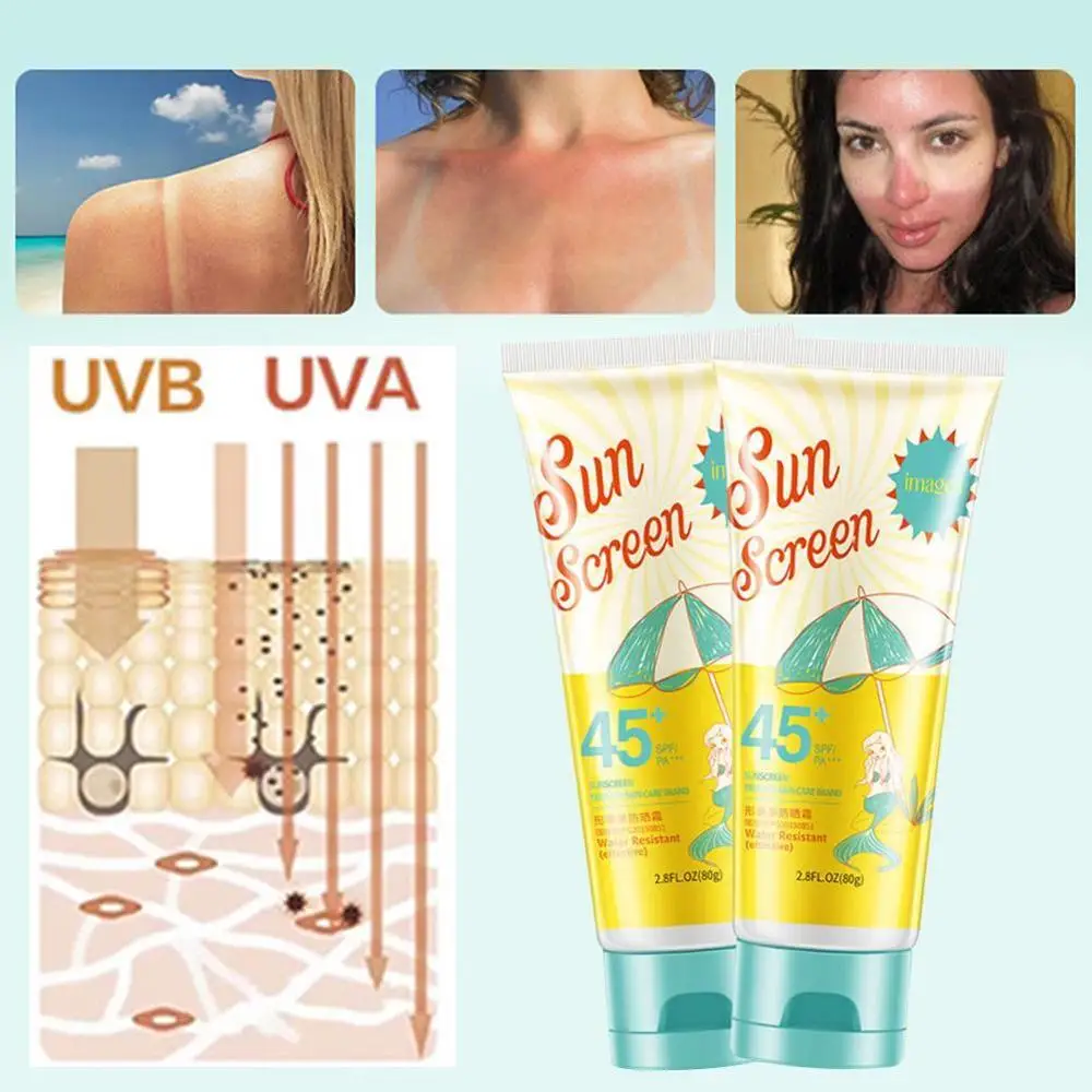 Изображения солнцезащитный крем для лица SPF30 + изоляция УФ тела водостойкий