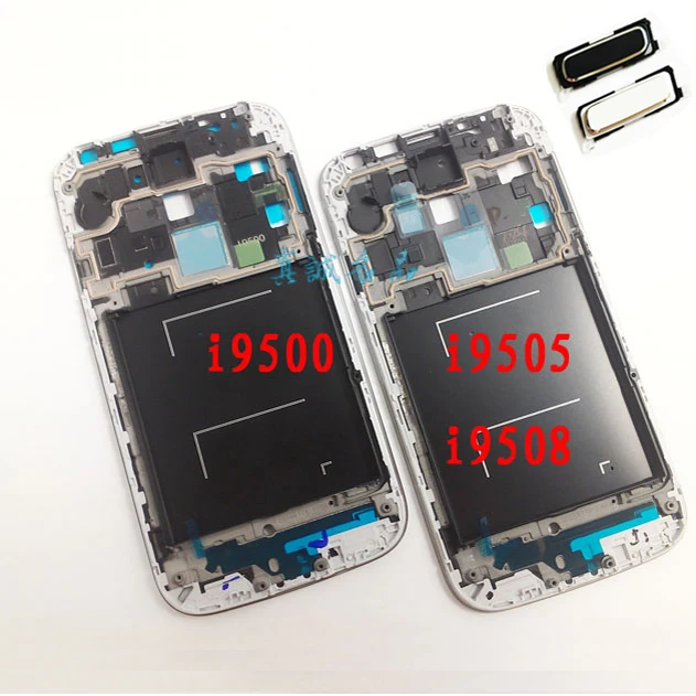 Для Samsung Galaxy S4 I9500 I9505 Оригинальная Фоторамка ЖК панель передняя средняя рамка с
