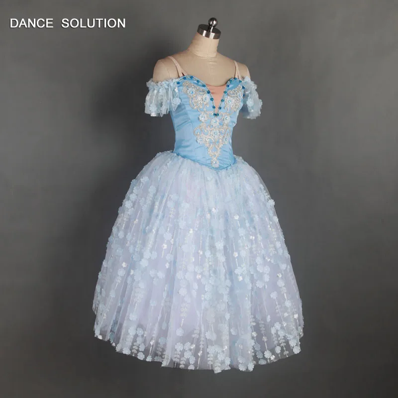 Pale Blue Romantic Ballet Tutu with Spandex Camisole and Tulle Dress Woman &amp Child Dance Costume Ballerina Customize B17027 |