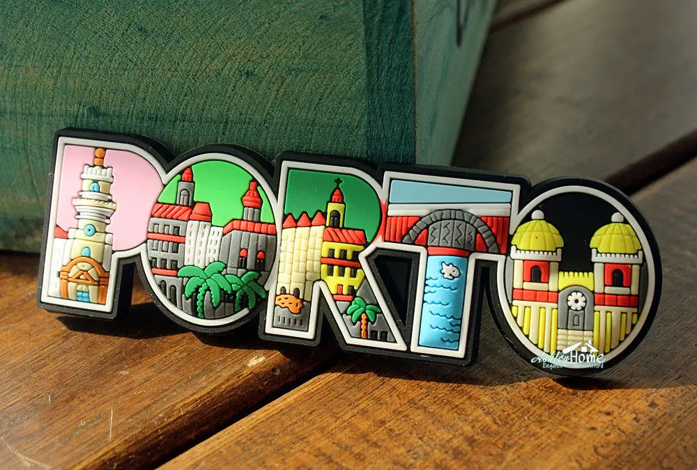 Памятники порто португалия красочные буквы декоративная резина сувенирный