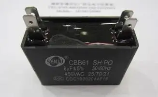 Бесплатная доставка пусковая емкость вентилятора CBB61 6 мкФ 450V четыре сварных