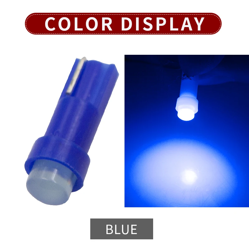 10 шт./лот T5 W1.2W светодиодный автомобильный боковый клин приборная панель