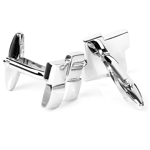 Bluelans мужские серебряные геометрические рубашки Запонки Свадебные украшения