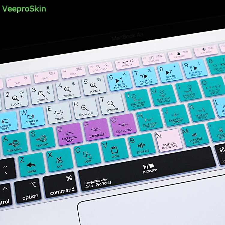 A1932 Avid Pro инструменты силиконовый чехол для клавиатуры кожа MacBook новейший Air 13