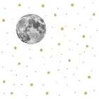 Наклейки на стену с Луной и золотыми звездами для детской комнаты, спальни, фона, декоративные обои, наклейки для росписи