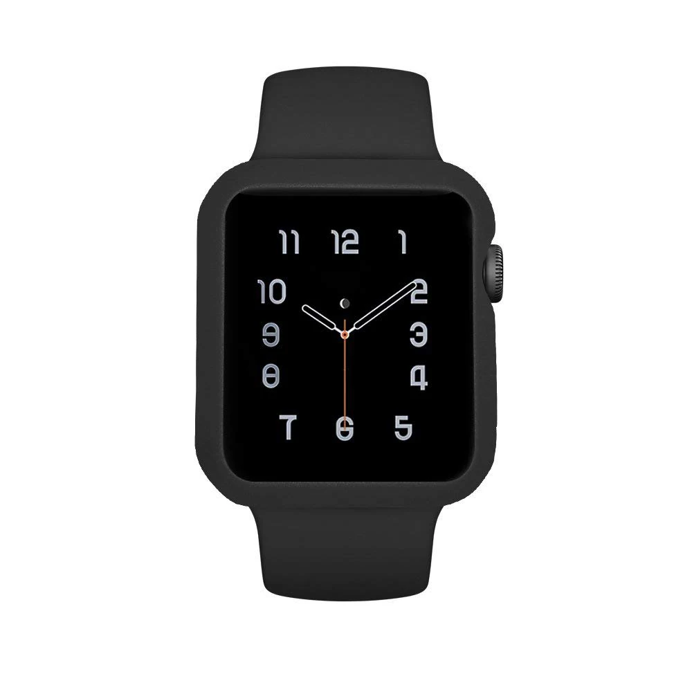 Мягкий силиконовый чехол для Apple Watch 4 band 44 мм 40 iWatch 42 38 3 рамка Полная защитная