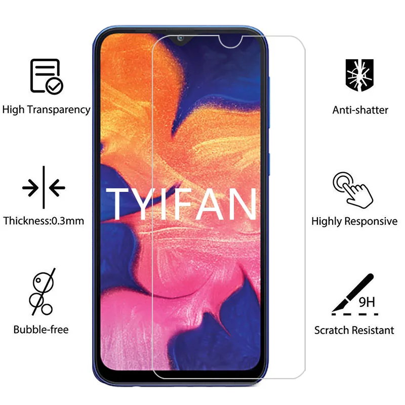 2 шт закаленное стекло для samsung a10 Защитная стеклянная пленка для экрана galaxy a10 a 10 10a Защитная пленка для телефона galxy 6,2