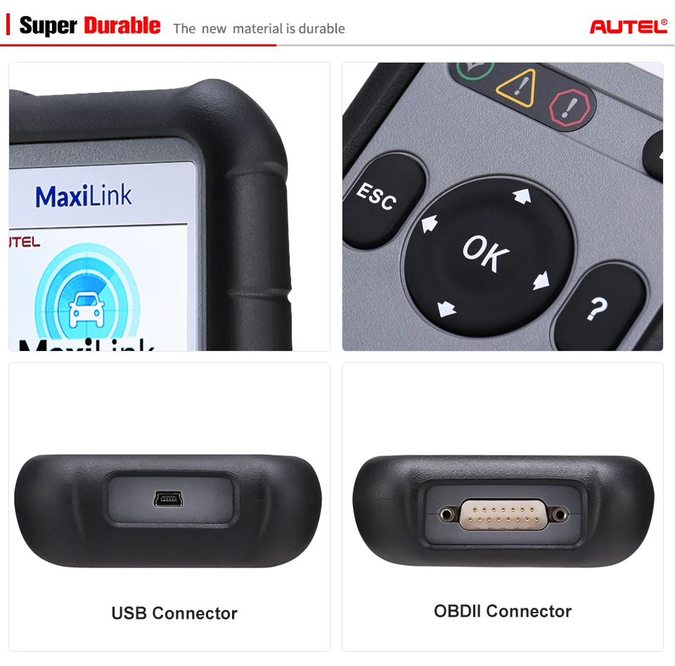 Autel MaxiLink ML529HD сканирующее устройство усовершенствованный режим 6 OBD2 авто код ридер Heavy Duty диагностический инструмент с использованием SAE-J1939 SAE-J1708