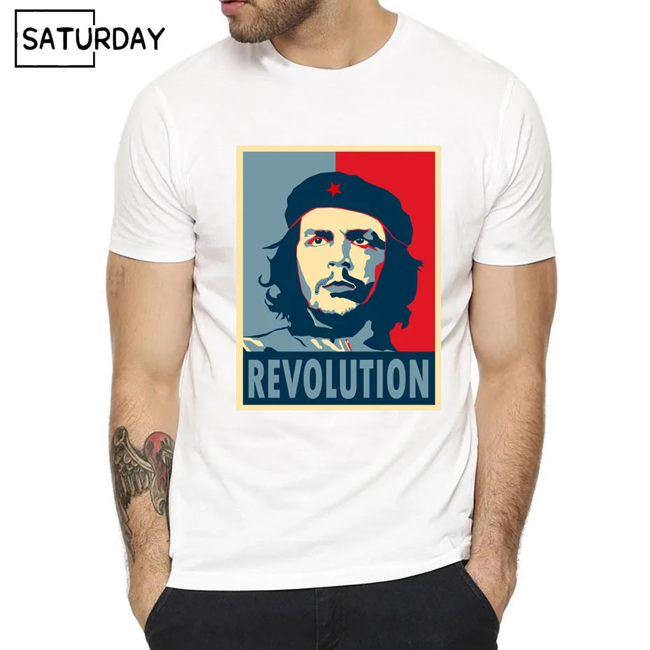 Мужская футболка Cuba Kuba Avana Revolution Fidel Astro Che летняя повседневная с коротким круглым