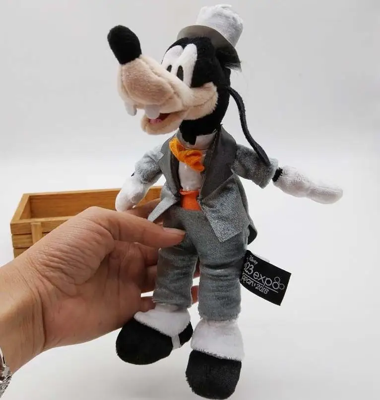 Keychain Goofy D23 EXPO брелок Микки Минни Дональд Дак Дейзи Дак Гуфи Плутон чип и Дейл топ шляпа плюшевая фигурка кукла игрушка - Цвет: Keychain Goofy