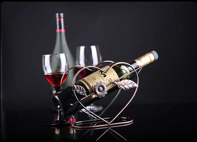 Модные Классические европейские Сердце Любовь Держатели вина винный стеллаж