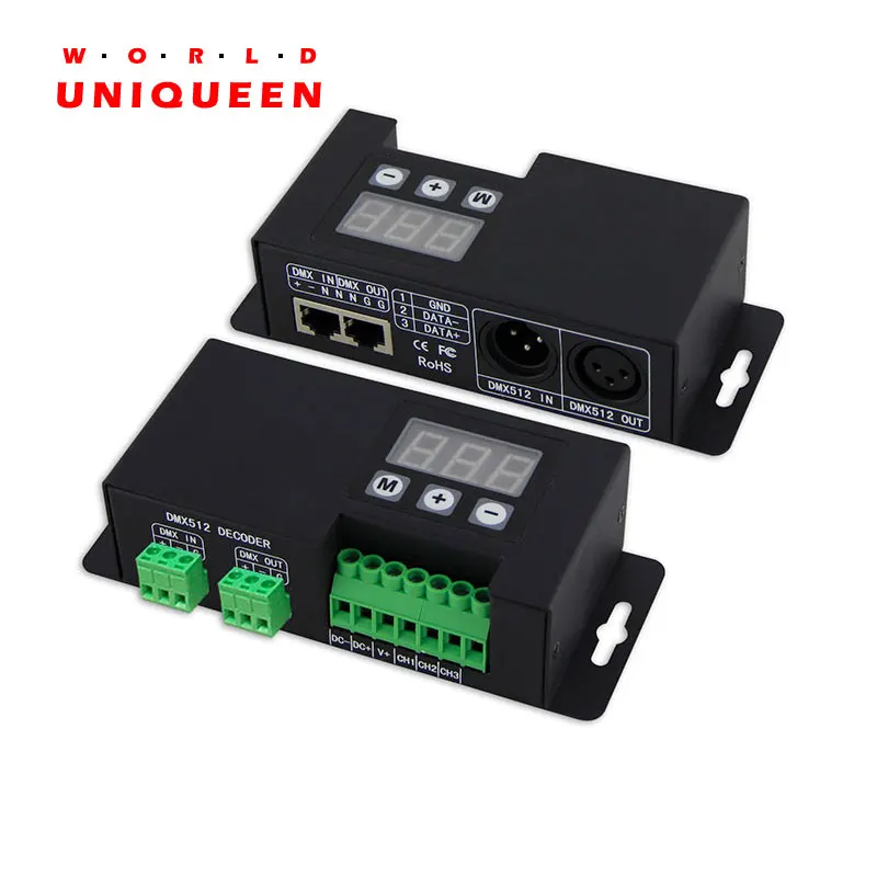 Драйвер для контроллера DMX512/1990 до PWM 6Ax3CH LED DMX512|Диммеры| |