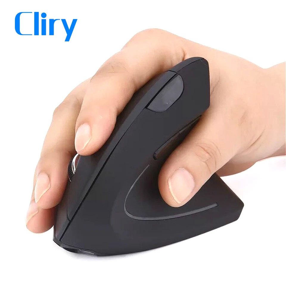 Cliry 2 4G беспроводная Вертикальная Эргономичная мышь USB оптическая 800/1200/1600