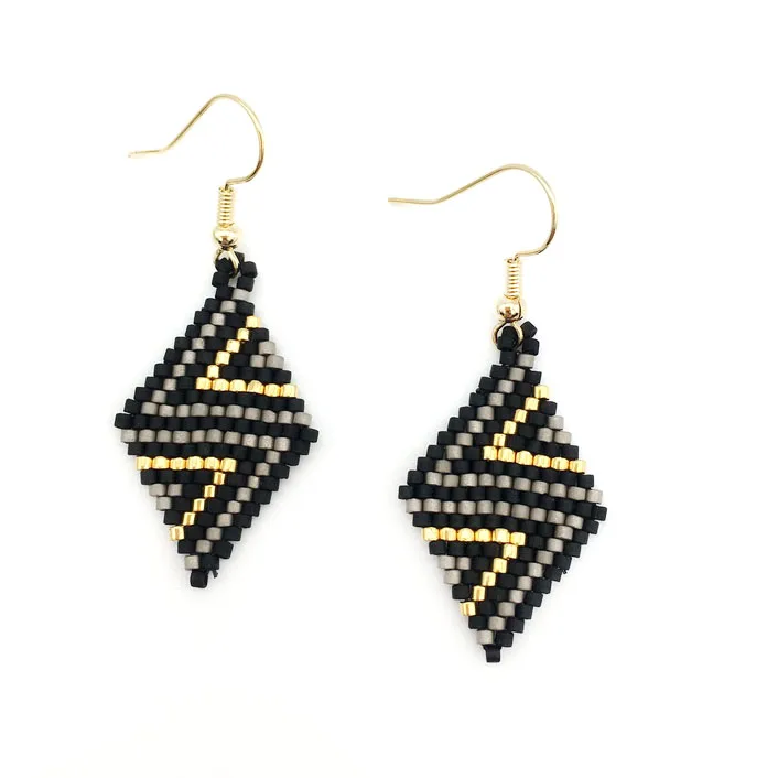 Women Boho Geometric Pattern Earrings Bohemia Earring Handmade Woven Delica Bead jewelry | Украшения и аксессуары